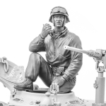 SOL - 1/16 U.S. Army Commandant de Sherman M4A3E8, kit en résine