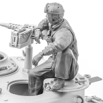 SOL - 1/16 U.S. Army Membre déquipage 1 de Sherman M4A3E8, kit en résine