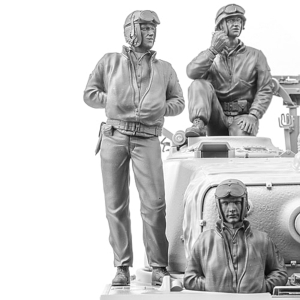 SOL - 1/16 U.S. Army Tank Crew 2 (standing) for Sherman M4A3E8, resin set