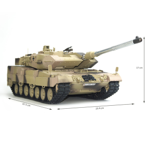 Leopard 2A7 basic - version camouflage, 1:16 with BB unit/IR system, metal torsion bare system