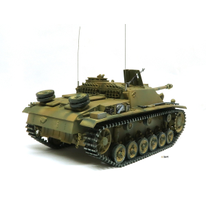 Unique: Taigen StuG III version camouflage, metal edition 1:16 with Servo recoil unit and V3 board 