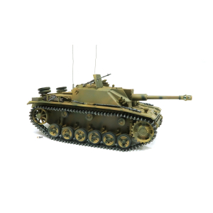 Unique: Taigen StuG III version camouflage, metal edition 1:16 with Servo recoil unit and V3 board 