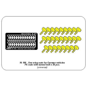 ABER - One wing nuts with turned bolt for German...