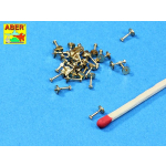 ABER - Turned imitation of Hexagonal bolts, made of brass, 30 pcs 