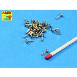 ABER - 6kt. Modellbauschraube aus Messing, 30 Stück in 1/16