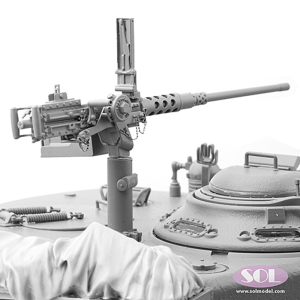 SOL - 1/16 M2 Cal 50 machine gun, set made of resin 