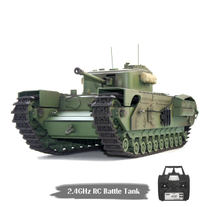 CHURCHILL MK.VII - Basic  in 1:16 mit Rohrrückzug /...