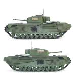 CHURCHILL MK.VII  basic - 1:16 with recoil unit / flash and IR system