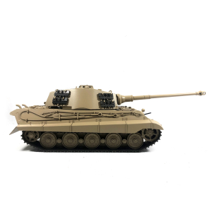 Mato Toys - Tigre Royal entièrement en métal en 1:16, version RTR avec unité de tir BB et peinture airbrush desert