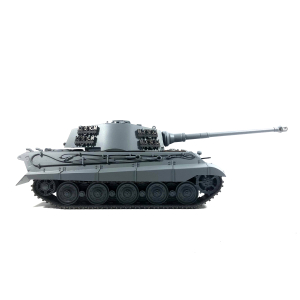 Mato Toys - Königstiger komplett aus Metall in 1:16, RTR-Version mit IR-System / Rohrrückzug Airbrushlackierung grau