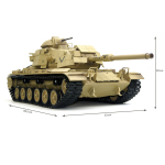 Special Edition: US M60A1 basic - 1:16 with metal gun recoil system/Flash unit/IR system