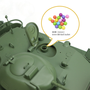 Edition speciale: US M60A3 basic - version camouflage 1:16 avec unité de recul de canon en metal + flash / systèm IR
