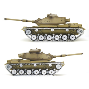 Sondermodell:US M60A1 Pro  in 1:16 mit Metall Rohrrückzug/Blitzeinheit / IR-System, Pro Edition + schwarze Metallketten