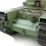 CHURCHILL MK.VII - PRO  in 1:16 mit Rohrrückzug / Blitzeinheitnheit / IR-System Scharze Metallketten