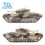 CHURCHILL MK.VII  PRO - 1:16 with recoil unit / flash and IR system, black metal tracks