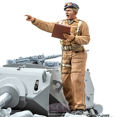 SOL - 1/16 U.S. Army M10 Achilles british tank gunner, kit