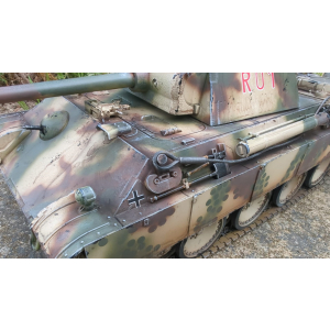 Panther G - "Régiment 1 Hermann Göring" V3 edition métal + chassis métal + tourelle métal + system de recul Taigen (system à servos) + roues métal etc.