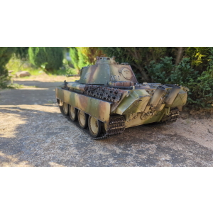 Panther G "401 Ernst Barkmann"  metal edition 1:16 with gun recoil + Xenon flash, IR battle unit and V3 board