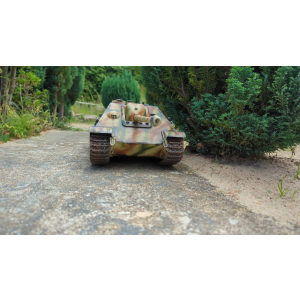 Jagdpanther " Hermann Brix"  édition métal en 1:16 avec unité de recul de canon (via Servo), flash xenon, system IR et platine V3