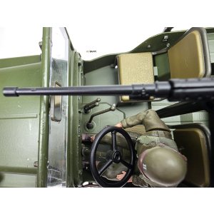 US Willys MB Jeep 1/16 RTR - Vollmetallmodell mit 2.4 GHz Fernsteuerung, Figur und Zubehör