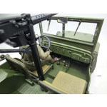 US Willys MB Jeep 1/16 RTR - Vollmetallmodell mit 2.4 GHz Fernsteuerung, Figur und Zubehör