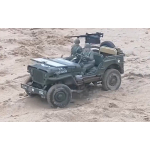 US Willys MB Jeep 1/16 RTR - Vollmetallmodell mit 2.4 GHz Fernsteuerung, Figur und Zubehör