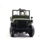 US Willys MB Jeep 1/16 RTR - Vollmetallmodell mit 2.4 GHz Fernsteuerung, Figur und Zubehör