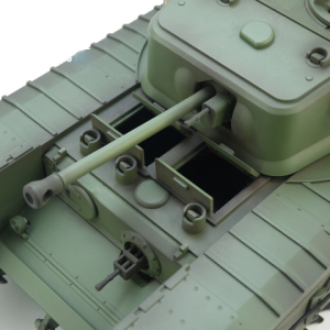 CHURCHILL MK.VII  PRO - 1:16 with recoil unit / flash and IR system, black metal tracks without electronic