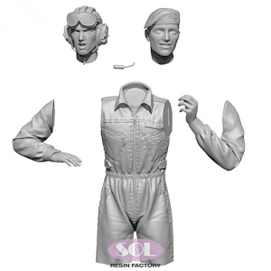 SOL - 1/16 Dt. Bundeswehr tank commander for Leopard 2A6, kit