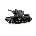 Taigen KV-2, Black edition, metal edition 1:16 with gun recoil system / Gun smoke unit, Xenon flash, IR battle unit, V3 board and transport wooden box