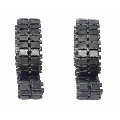 Haya Gepard / Leopard - Chenilles métalliques à léchelle 1:16 – Noires avec patins