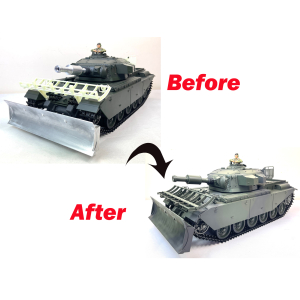 1/16 CENTURION MK3 AVRE "Dozer"  gun recoil and BB system with Flysky remote und Clark TK 50S board RTR