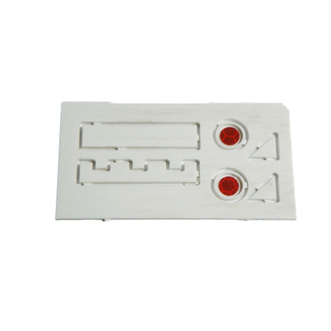 Gepard / Leopard - License Plate Holder and 2 Cats Eyes in 1:16 Scale