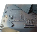 Dommage mineur: Panther G edition métal V3 system de fumé de canon + chassis métal + tourelle métal + system de tir BB + caisse de transport en bois