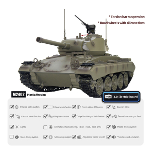 M24 Chaffee  Basic  in 1:16 ohne Elektronik (Platine/FB)