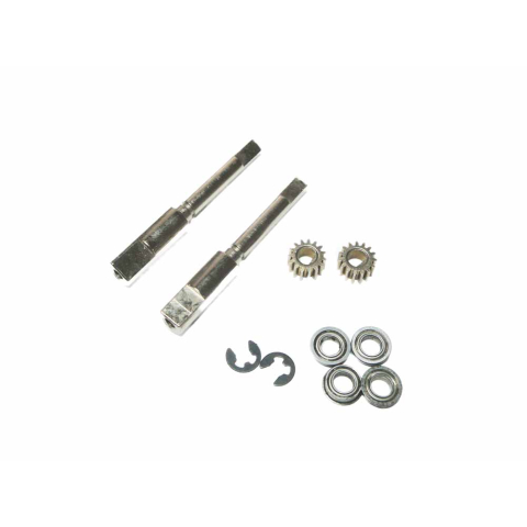 7:1 Antriebswellen aus CNC gefrästem Stahl, kugelgelagert mit 64,5 mm Achsen, passend für Königstiger, Panther F/G, Jagdtiger, Jagdpanther, Leopard 2A6