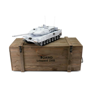Metal edition V3 LEOPARD 2A6  BB unit 1:16 - 2.4 GHz with full metal lower hull and turret + gun smoking system+ 4.1 steel gearboxes + metal tracks + metal sprocket/Idler wheels + metal road wheels