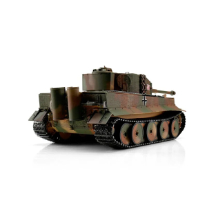 Taigen Tigre I, Airbrush édition métal en 1:16 avec unité de fumé pour le canon, system BB,  platine V3, caisse en bois