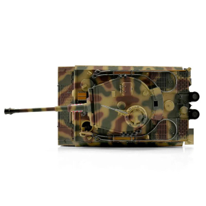 Taigen Tiger I, Airbrush Metall-Edition in 1:16 mit KwK Rauchsystem, BB,  V3-Platine und Holztransportkiste
