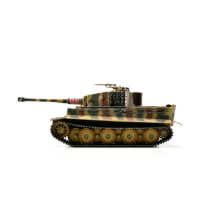 Taigen Tiger I, Airbrush Metall-Edition in 1:16 mit KwK Rauchsystem, BB,  V3-Platine und Holztransportkiste