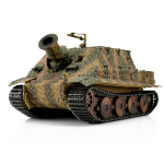 Taigen Sturmtiger, Version Tarn in der Metall-Edition 1:16 mit BB-Einheit , KWK Rauchmodul und Transportbox aus Holz