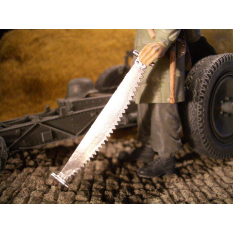 Metal handsaw in 1/16, unpainted