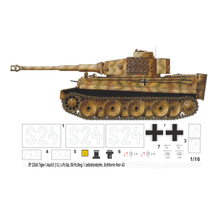 Tiger I Ausf E 13.s.Pz.Kp Leibstandarte Nov 43 ( S24)