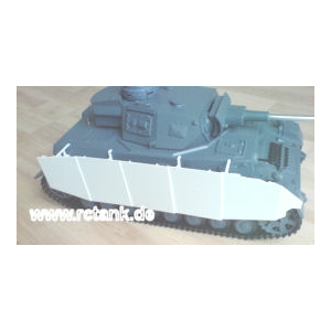 Panzer IV, aprons and holders made of polystyrene