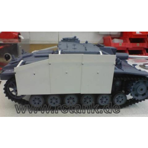 StuG III, apron kit made of polystyrene