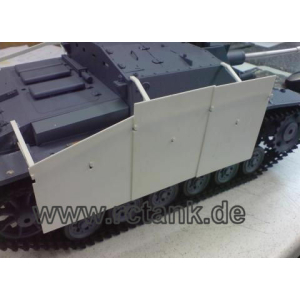 StuG III, apron kit made of polystyrene