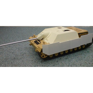 Jagdpanzer IV side skirts made of polystyrene